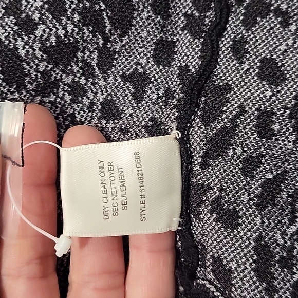 REBECCA TAYLOR Size Medium Black & Lilac Knitted Viscose Blend Dress - Picture 11 of 11